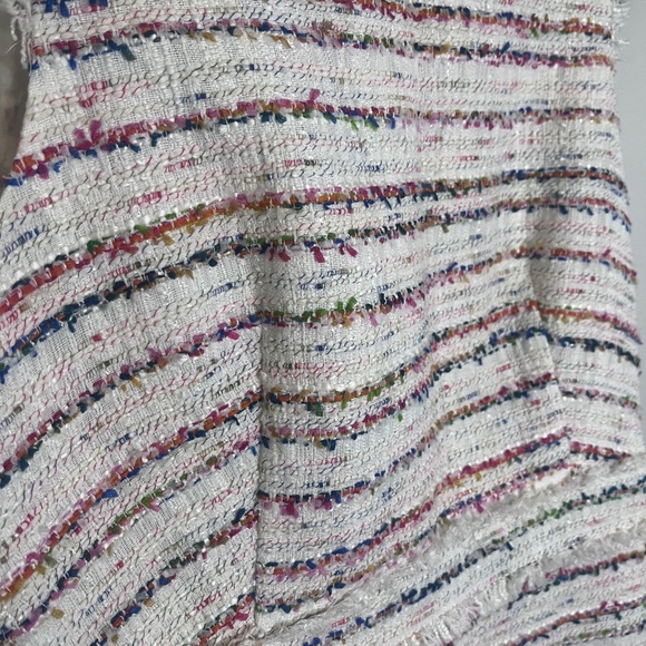 J Crew White Tweed Dress Sleeveless Sheath Size 8 - Picture 8 of 8